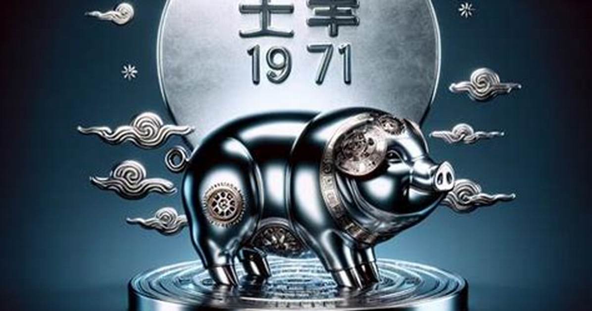 1971 Chinese Zodiac | Metal Pig