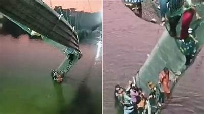 9 Arrested over Indian Bridge Collapse That Killed at Least 134