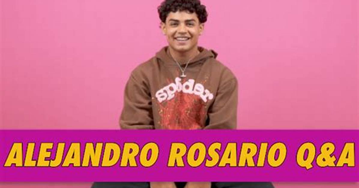 Alejandro Rosario Q&A | Famous Birthdays