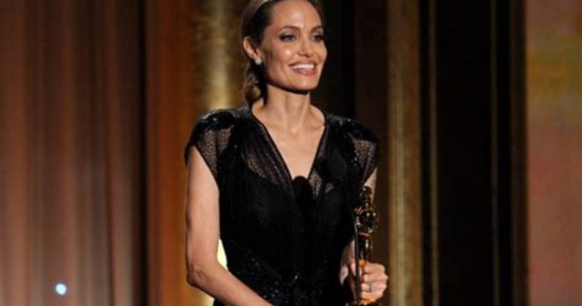 Angelina Jolie Goes to Governor Awards with Son Maddox and Brad Pitt