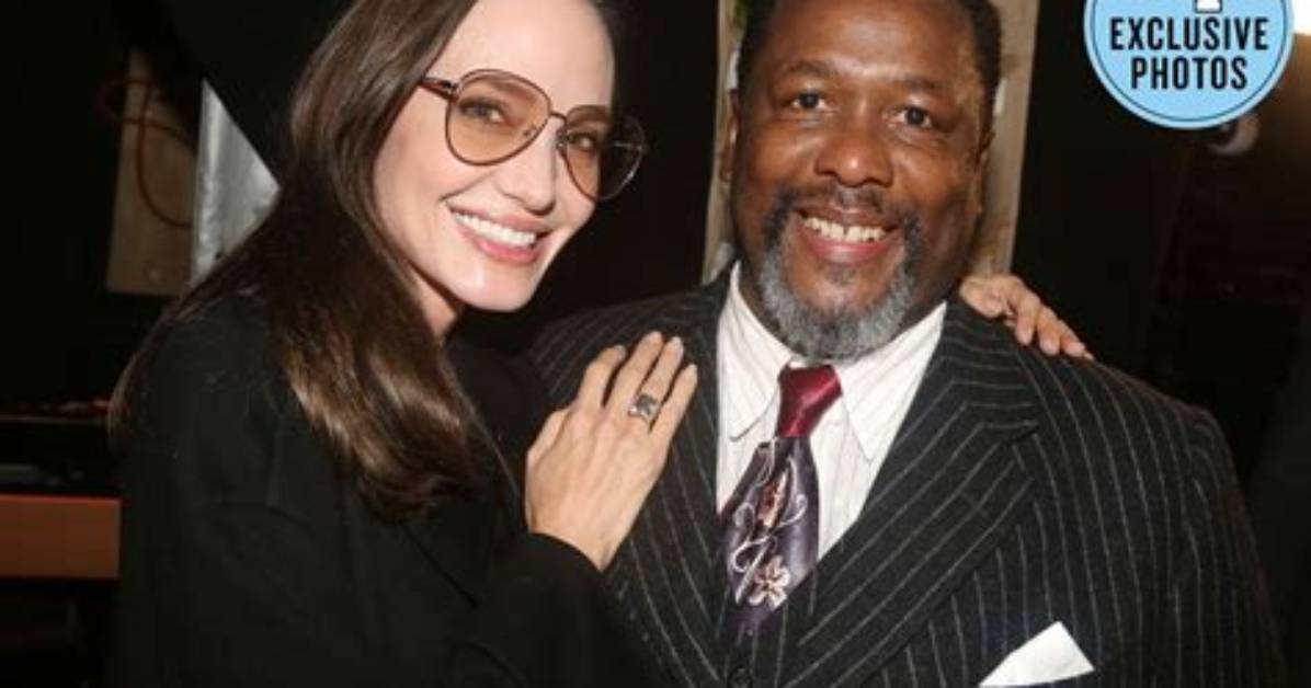 Angelina Jolie Reunites with ‘Hackers’ Costar Wendell Pierce at ‘Death of a Salesman’ on Broadway