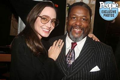Angelina Jolie Reunites with ‘Hackers’ Costar Wendell Pierce at ‘Death of a Salesman’ on Broadway