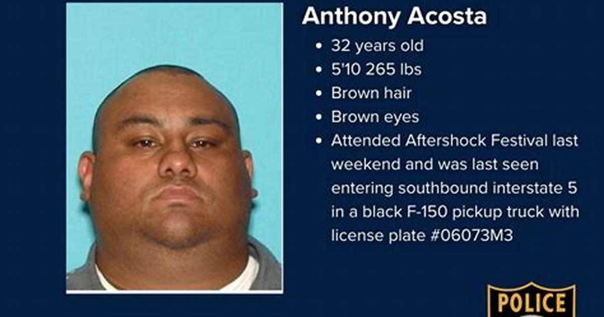 Anthony Acosta Missing Update: Is He Found Yet?