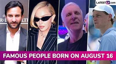 August 16 in Entertainment | Famous Birthdays