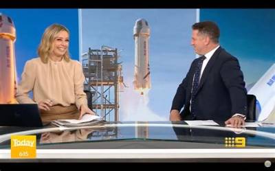 Australian News Anchors Can’t Stop Laughing at the Shape of Jeff Bezos’s Spaceship