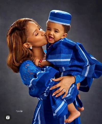Bankole Wellington and Adesua Etomi Reveal Pictures of Their Son for the First Time Since His Birth