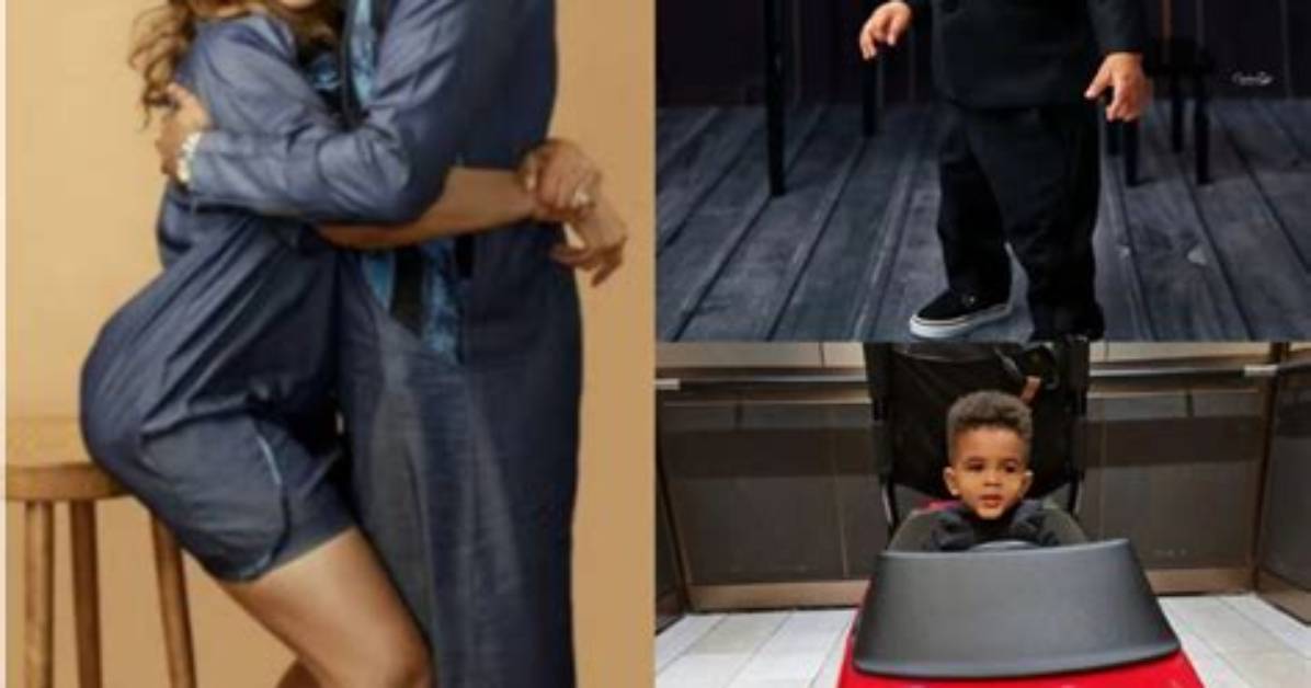 Banky W Celebrates His Son, Reveals His Face to the World for the First Time