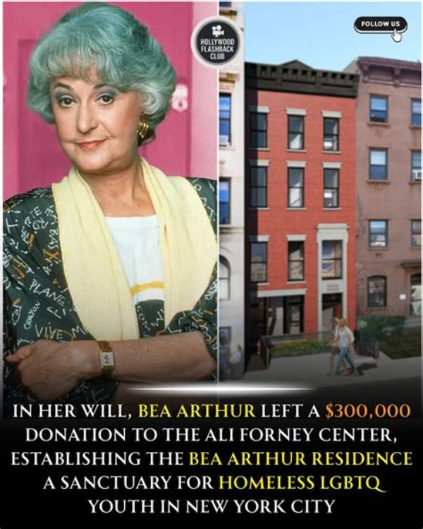 Bea Arthur Left $300,000 to Support Gay Homeless Teens