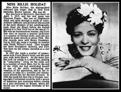 Billie Holiday Cause of Death, How Did Billie Holiday Die?