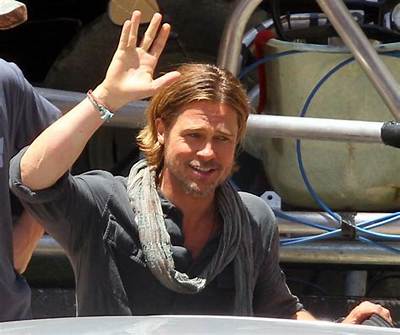 Brad Pitt’s Post-Apocalyptic Vision Involves Man-Scarves