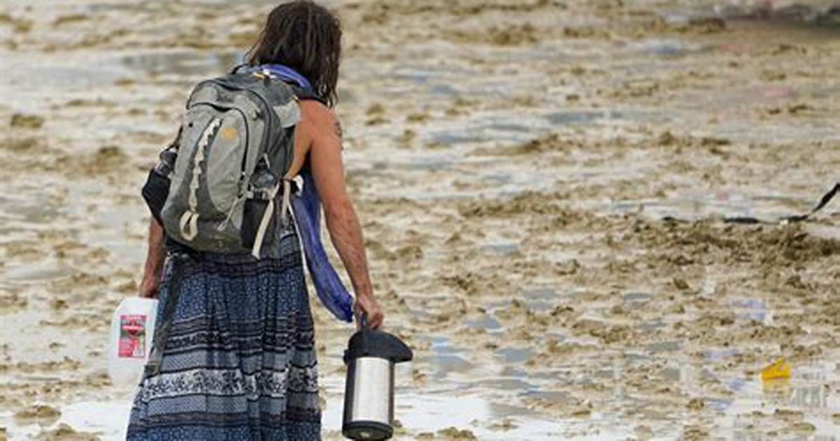 Burning Man Festival Attendees Get Stuck in the Mud After Unprecedented Rain