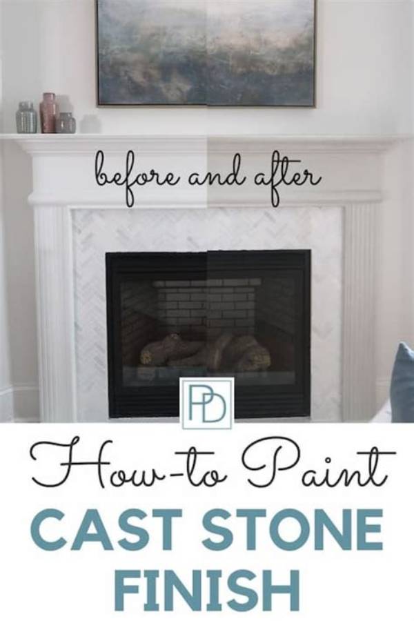 Can I Paint My Cast Stone Fireplace?