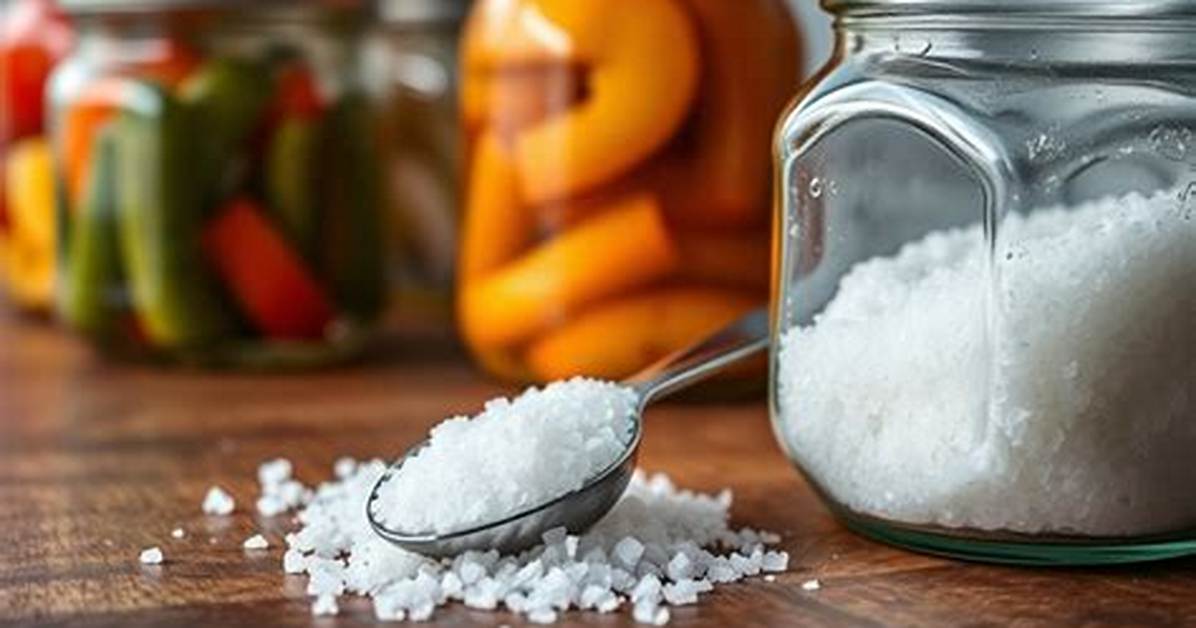 Can I Use Kosher Salt for Canning Green Beans?