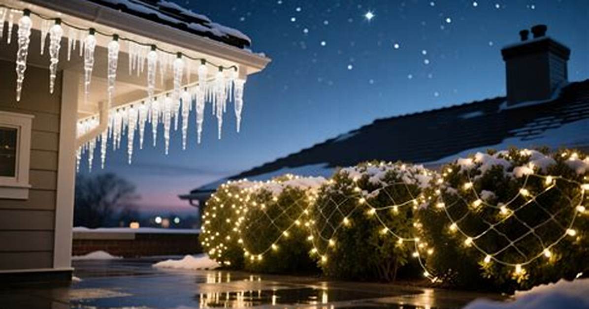 Can You Put Icicle Lights on Bushes?
