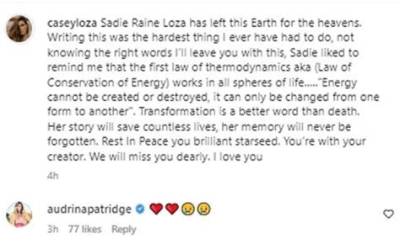 Casey Loza Announces the Death of His 15 Year Old Daughter!