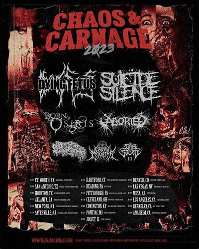 Chaos and Carnage Tour 2023: Tickets, Where to Buy, Dates, Venues, and More