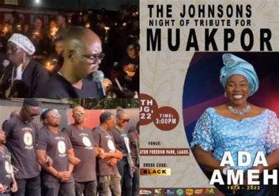 Charles Inojie, Susan Pwajok, Seun Osigbesan, the Johnsons’ Cast and Crew Storm Ada Ameh’s Night of Tribute