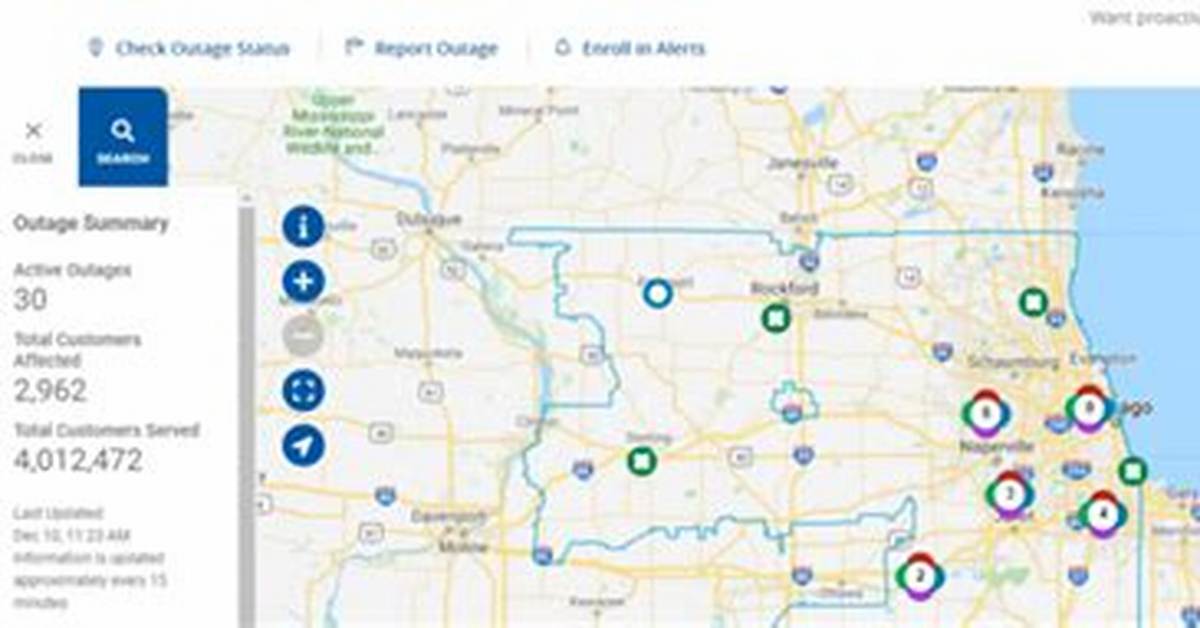 Comed Power Outages: List of Counties Impacted by Rain, High Winds in Chicago, Illinois