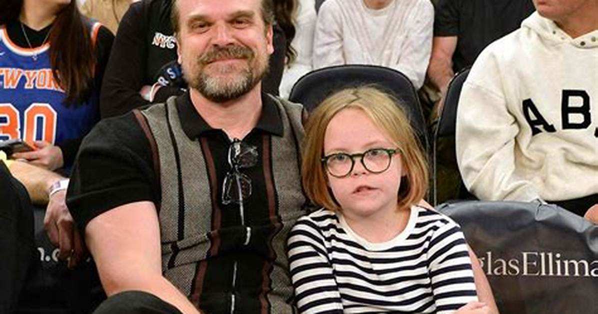 David Harbour Spends Time with Wife Lily Allen’s Daughter Ethel During Nba Game in N. Y. C.