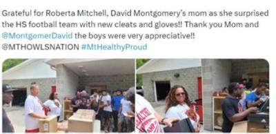 David Montgomery Parents: Mother Roberta Feltha-Mitchell and Father