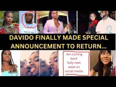 Davido Has Made a Special Announcement on Social Media