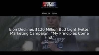 Did Elon Musk Decline a $120 Million Bud Light Twitter Marketing Campaign?