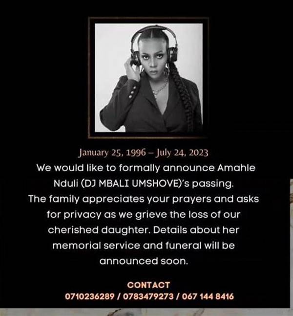Dj Mbali Umshove Obituar | How Did She Die | Cause of Death & Tribute