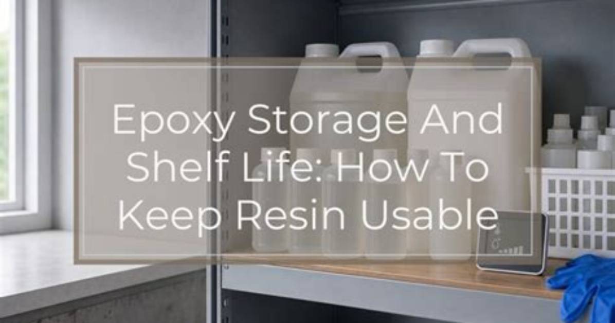Does Epoxy Resin Have a Shelf Life?