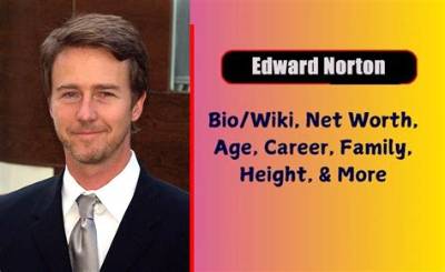 Edward Norton Height, Weight, Net Worth, Age, Birthday, Wikipedia, Who, Nationality, Biography