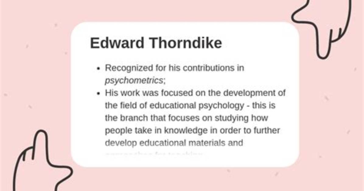 Edward Thorndike - Trivia, Family, Bio