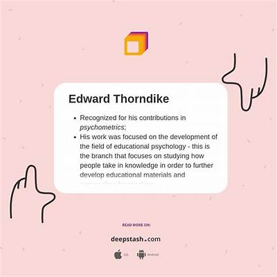 Edward Thorndike - Trivia, Family, Bio