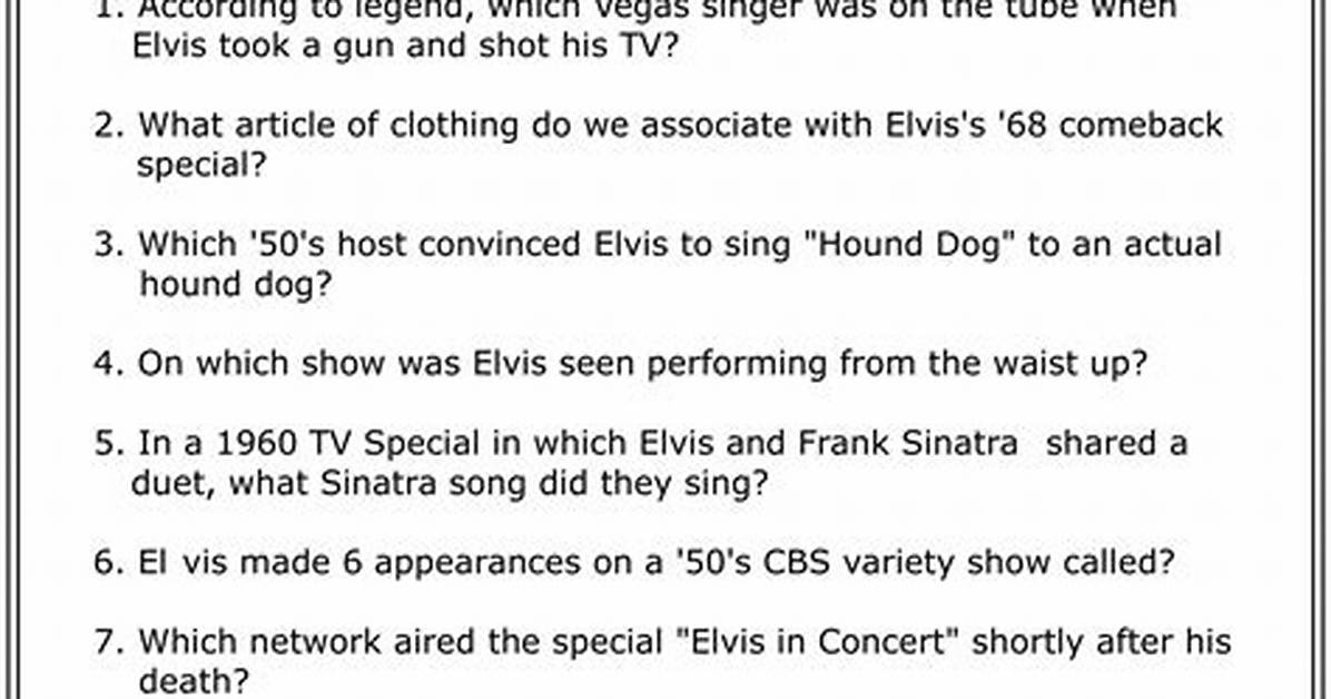 Elvis - Cast, Ages, Trivia