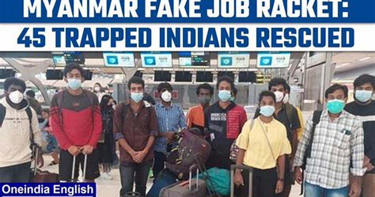 Fake Job Racket: Mea Rescued 45 Trapped in Myanmar So Far