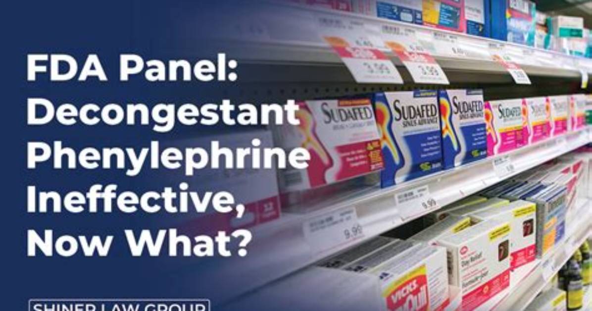 Fda Panel Finds That the Decongestant Phenylephrine Does Not Work