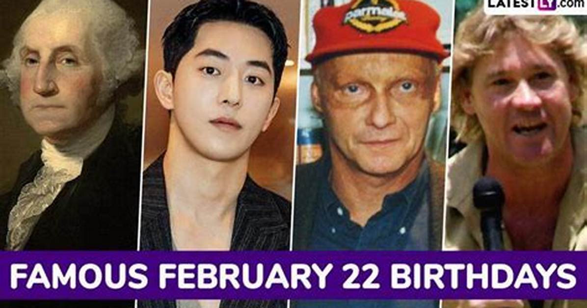 February 22 Birthdays by Profession