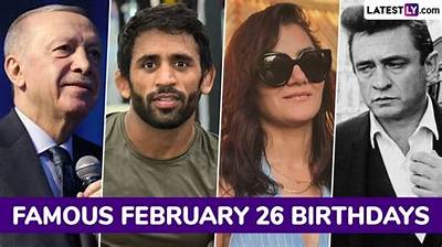 February 26 in Entertainment | Famous Birthdays