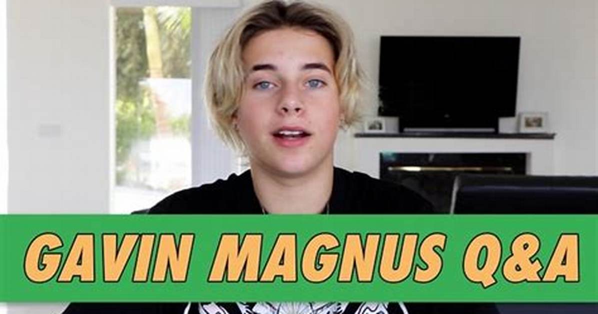 Gavin Magnus Q&A | Famous Birthdays