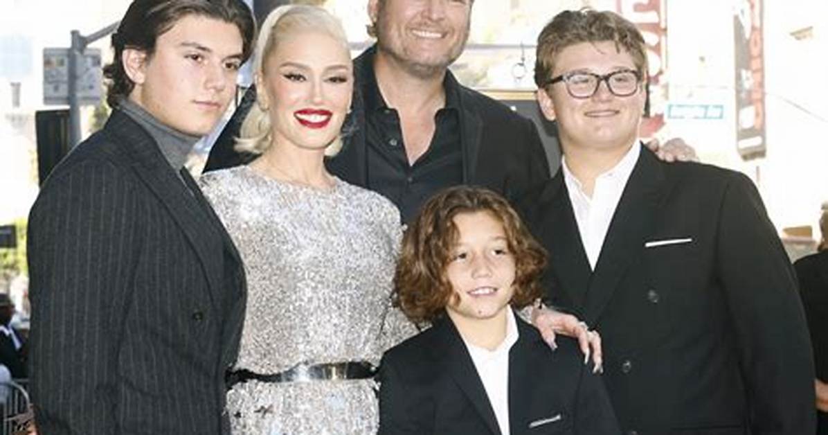 Gwen Stefani & Blake Shelton Took Her Sons to Church on Easter Sunday