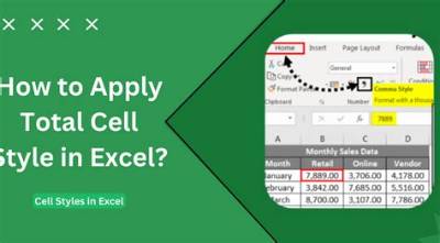 How Do I Apply a Total Cell Style in Excel?