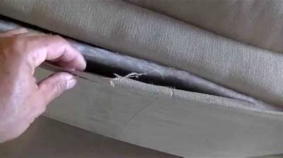 How Do You Fix Fabric Coming off the Roof of a Car?