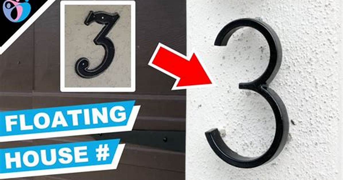 How Do You Install Floating Numbers on Siding?