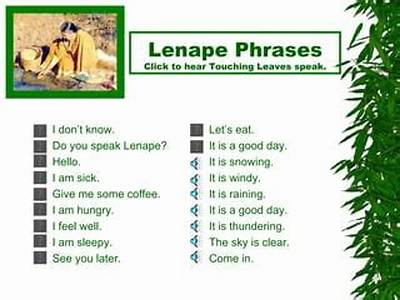 How Do You Say Hello in Lenape?