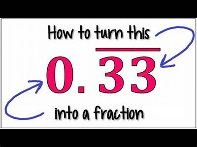 How Do You Turn 33.33 into a Fraction?