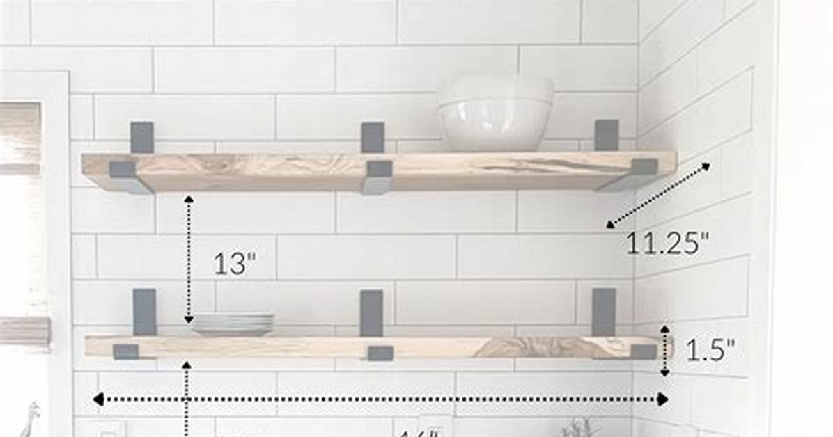 How Far Apart Should Floating Shelves Be?