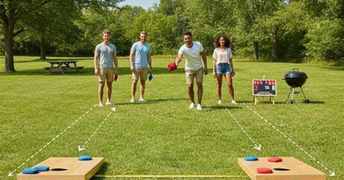 How Far Do Bean Bag Boards Have to Be Apart?
