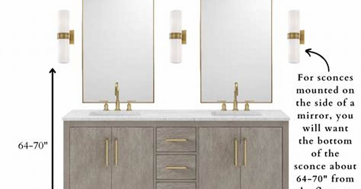 How High Should Vanity Lights Be Placed?