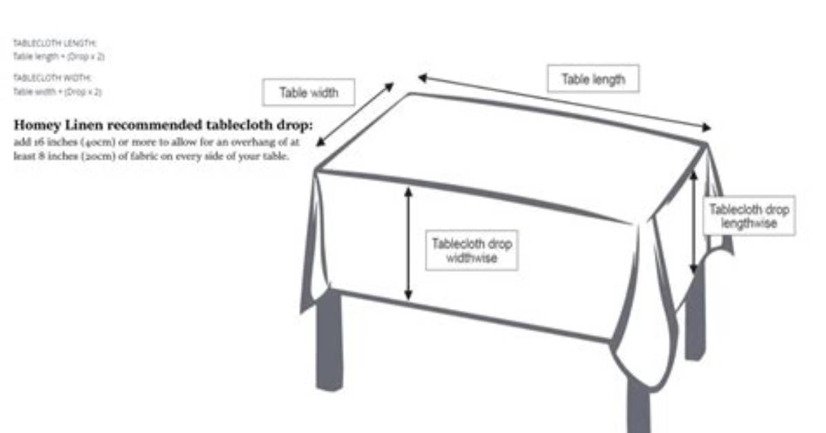 How Much Should a Tablecloth Overhang?