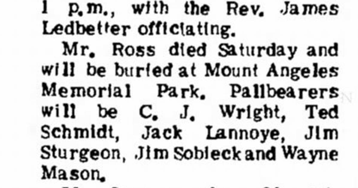 Jack Ross Obituary, What Was Jack Ross Cause of Death?