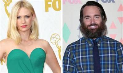 January Jones Broke up with Will Forte & Spent a Lot of Time with Jon Hamm