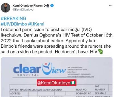 Kemi Olunloyo Has Alleged That Bimbo Ikechukwu Was a Heroin User